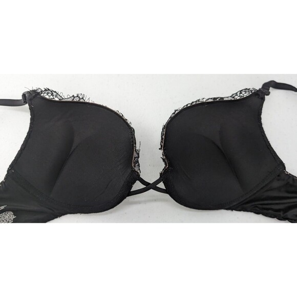 Victoria's Secret Bra Women’s 34B Black Lace Miracle Plunge Very Sexy-READ - Picture 4 of 7
